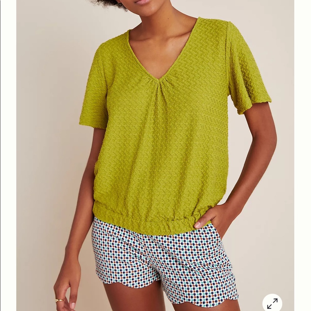 Anthropologie Sidone V- neck Top
